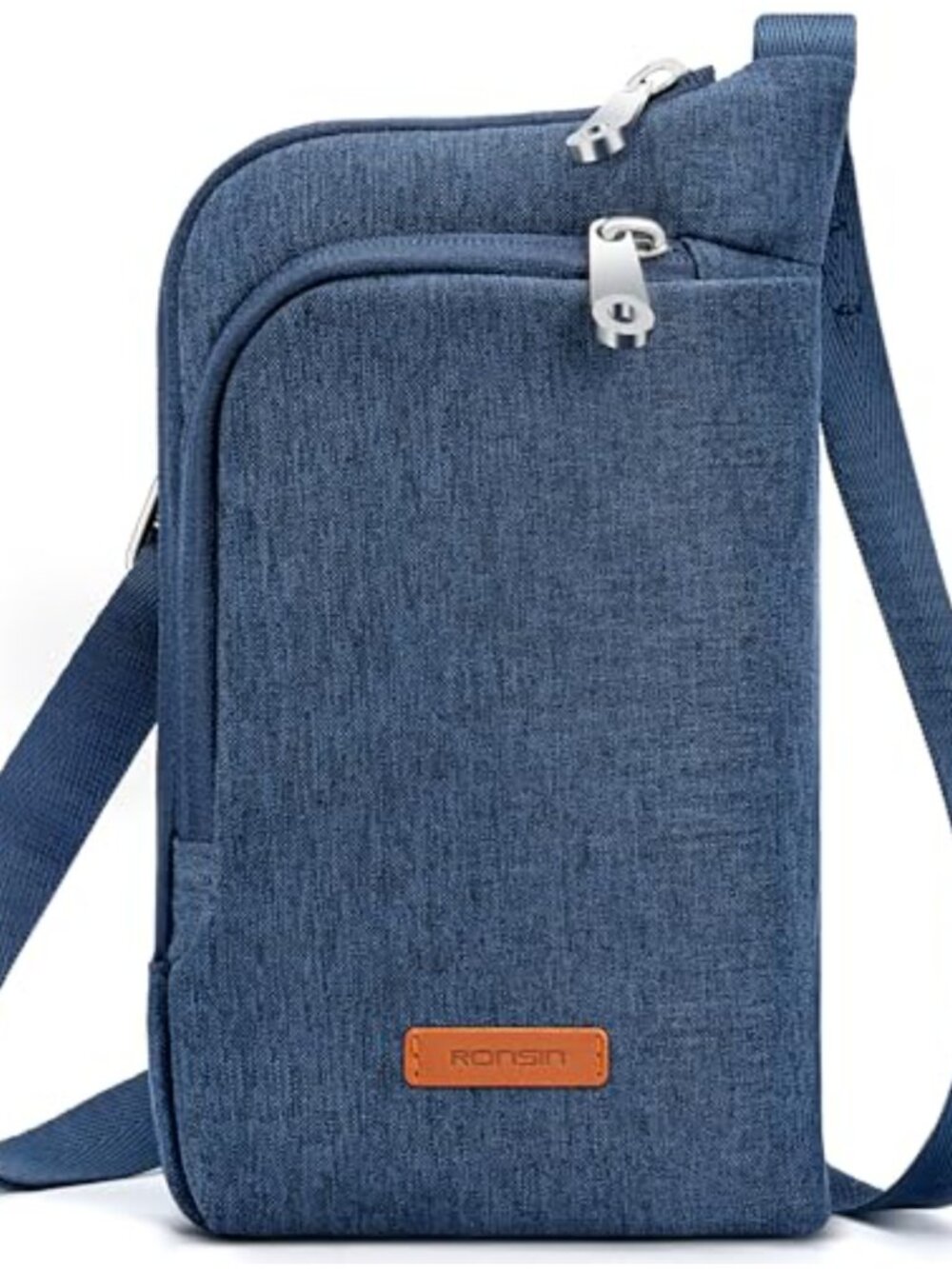 Nylon Crossbody Bag RFID Anti Theft Locking Zippers Waterproof Pouch